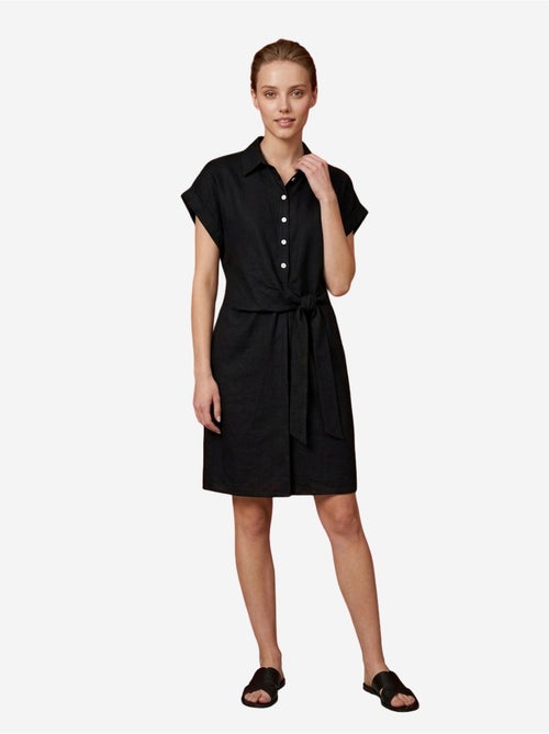 Mini robe-chemise en popeline de coton my fashion - Kiabi Mini robe-chemise en popeline de coton my fashion - Kiabi