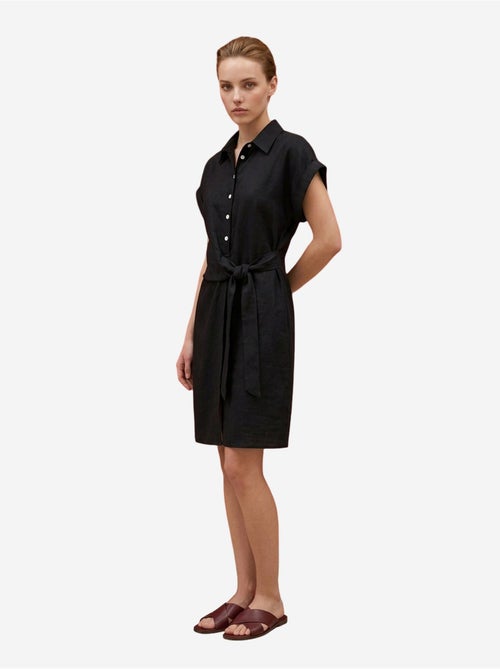 Mini robe-chemise en popeline de coton my fashion - Kiabi Mini robe-chemise en popeline de coton my fashion - Kiabi