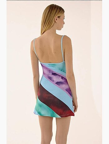 Mini-robe colorée à découpes hiccup
