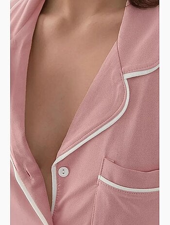 Mini-robe décontractée à col chemise hiccup