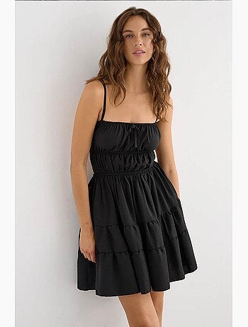 Mini-robe en coton avec détails noués hiccup