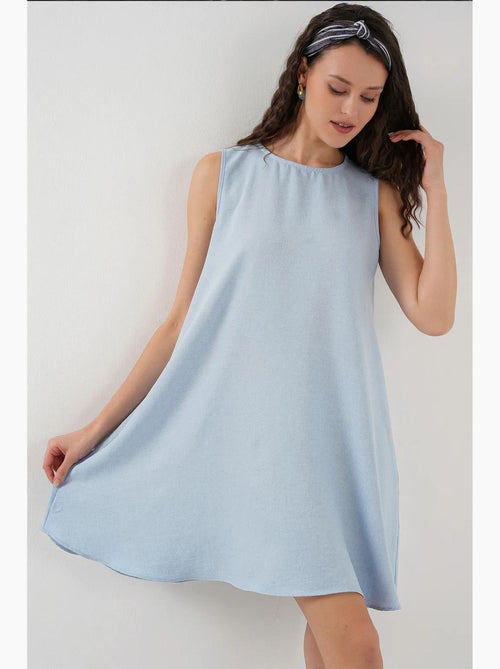 Mini-robe en lin bdart - Kiabi
