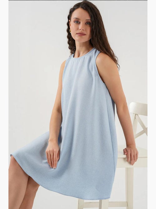 Mini-robe en lin bdart - Kiabi