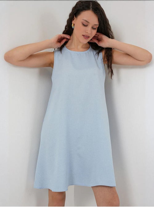 Mini-robe en lin bdart - Kiabi