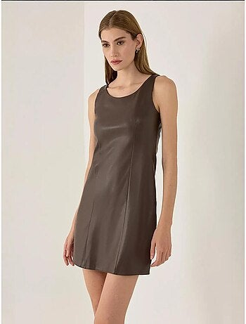 Mini-robe en similicuir hiccup