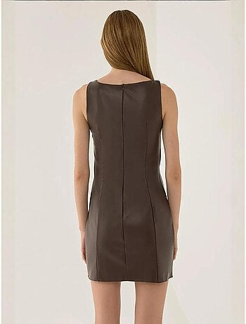 Mini-robe en similicuir hiccup