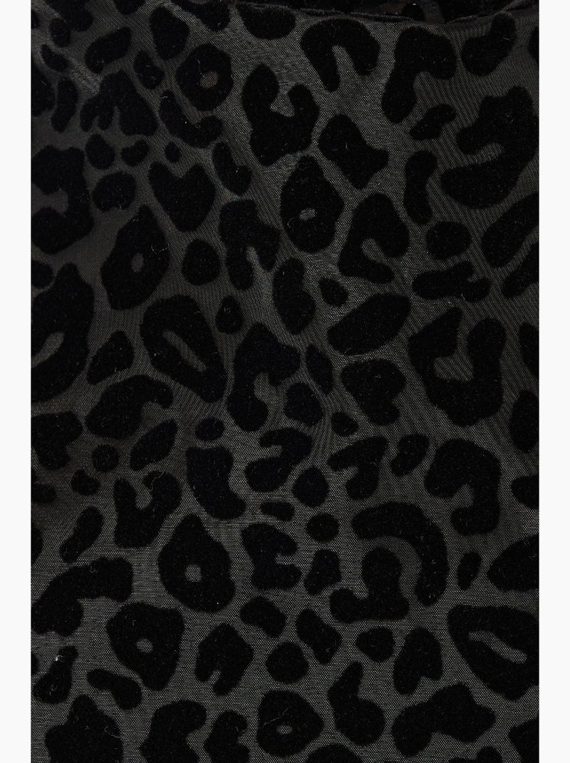 Mini-robe moulante à imprimé léopard hiccup Noir - Kiabi