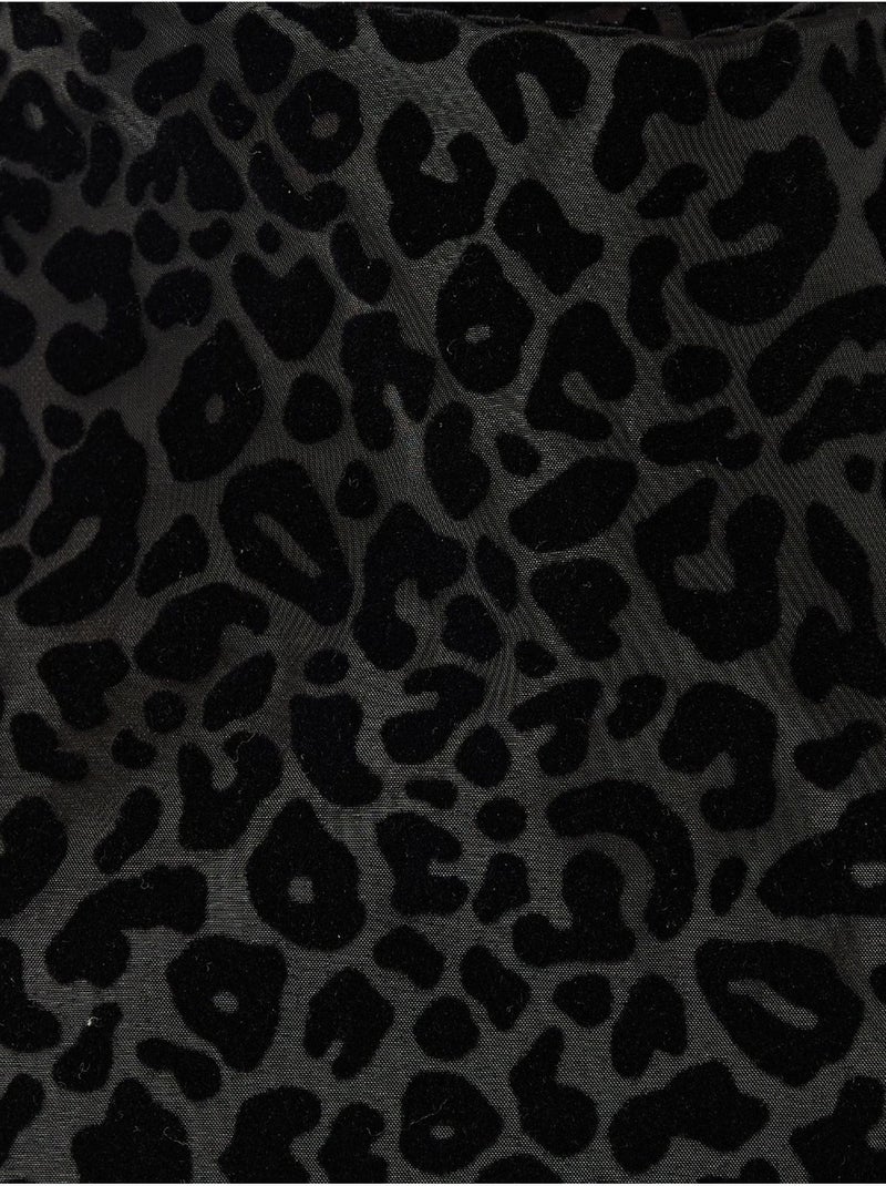 Mini-robe moulante à imprimé léopard Noir - Kiabi