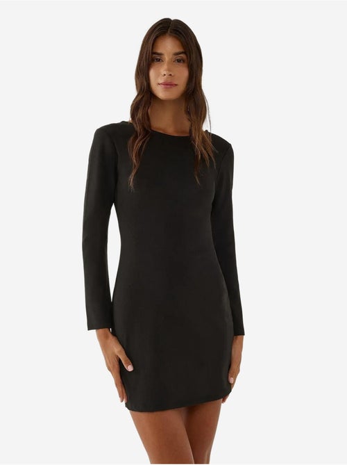 Mini-robe moulante avec décolleté dans le dos - Kiabi Mini-robe moulante avec décolleté dans le dos - Kiabi