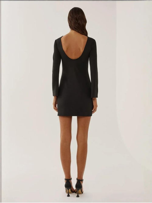 Mini-robe moulante avec décolleté dans le dos - Kiabi Mini-robe moulante avec décolleté dans le dos - Kiabi