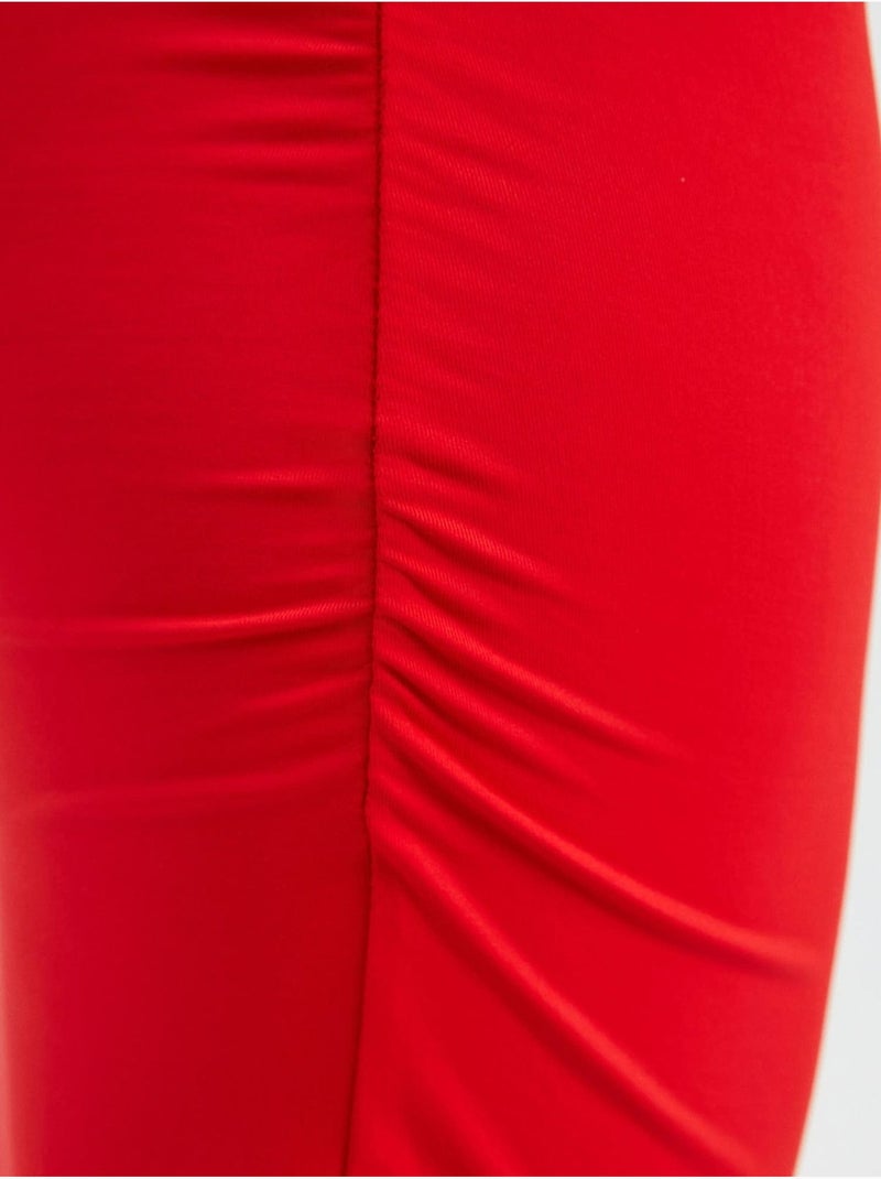 Mini robe moulante sans manches à col rond hiccup Rouge - Kiabi