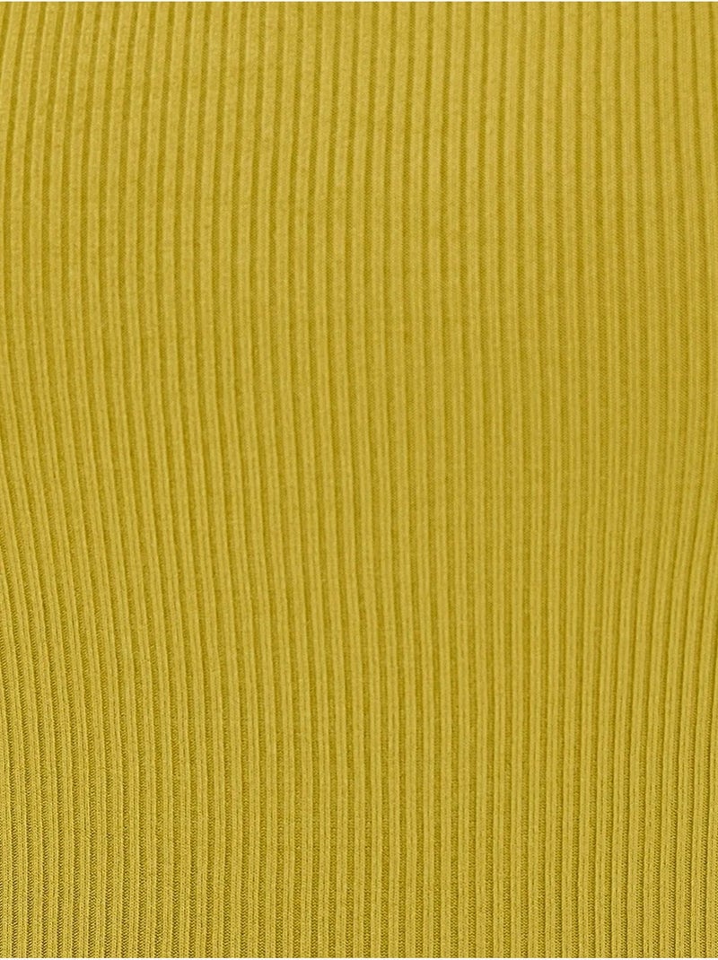 Mini-robe sans manches à col licou et fente latérale Vert - Kiabi