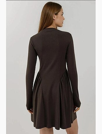 Mini-robe texturée à col bateau hiccup