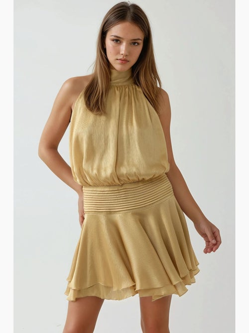 Mini-robe texturée à col roulé hiccup - Kiabi