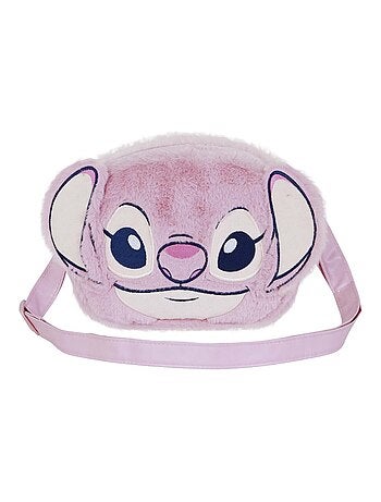 Mini Sac à Bandoulière Plush - Disney Lilo et Stitch Angel Heart - Rose - Taille Unique