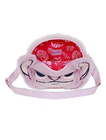 Mini Sac à Bandoulière Plush - Disney Lilo et Stitch Angel Heart - Rose - Taille Unique