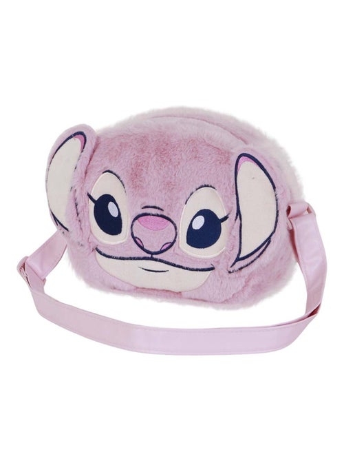 Mini Sac à Bandoulière Plush - Disney Lilo et Stitch Angel Heart - Rose - Taille Unique - Kiabi