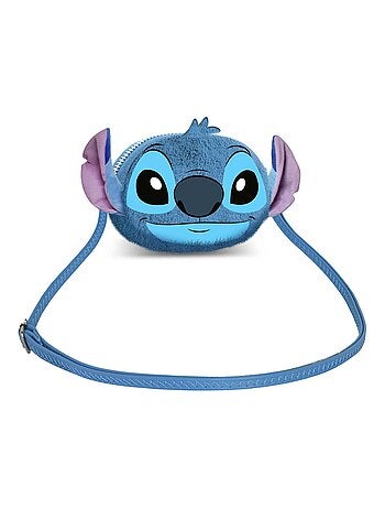 Mini Sac à Bandoulière Plush - Disney Lilo et Stitch Heart - Bleu - Taille Unique