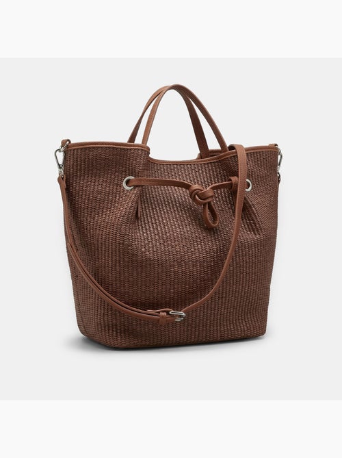 Mini sac shopper en raphia avec bandoulière Bata - Kiabi