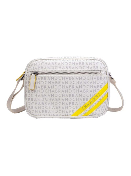 Mini-sacoche beige & jaune en synthétique siglé Chabrand - Kiabi