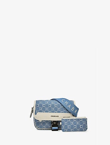 Mini-Sacoche Chabrand Toile Enduite Cuir -