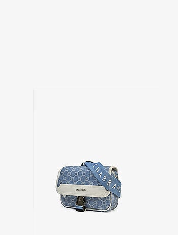 Mini-Sacoche Chabrand Toile Enduite Cuir -