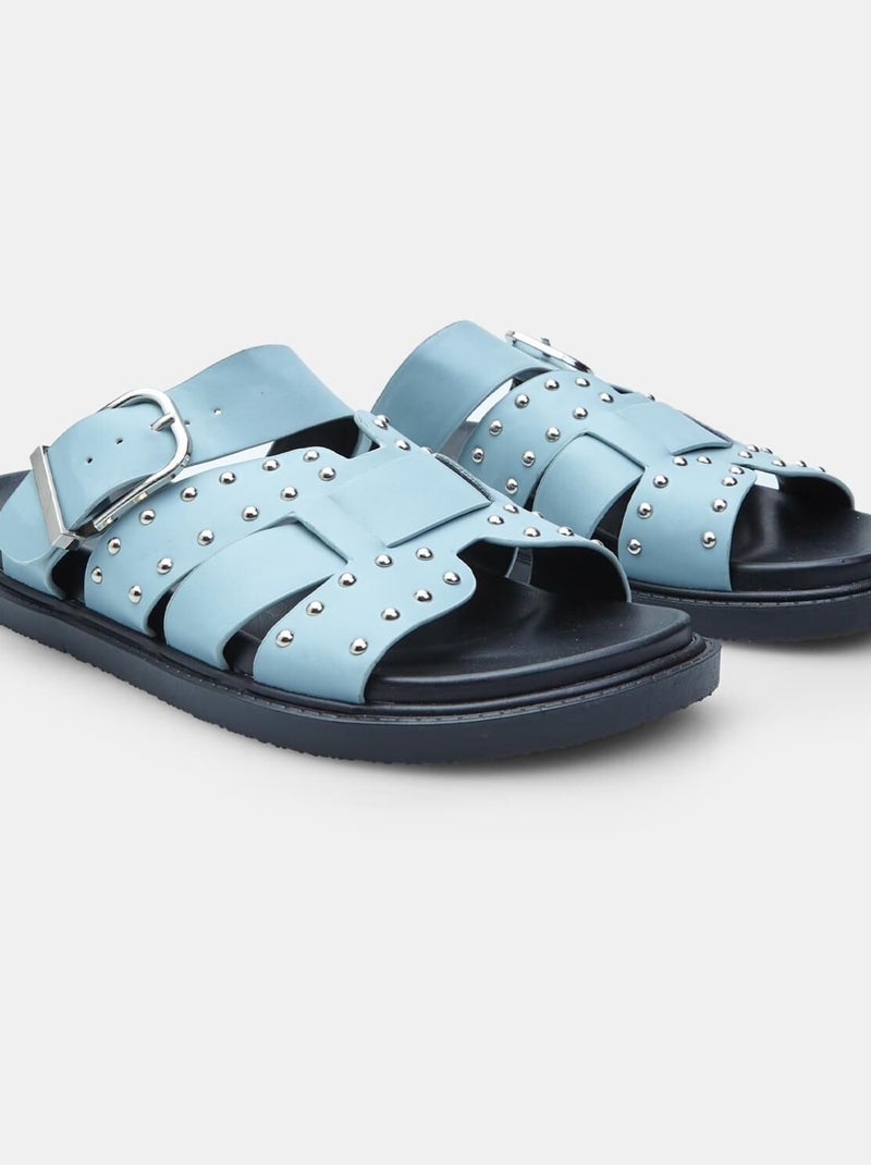 Mini Sandales cloutées  BATA RED LABEL Bleu - Kiabi