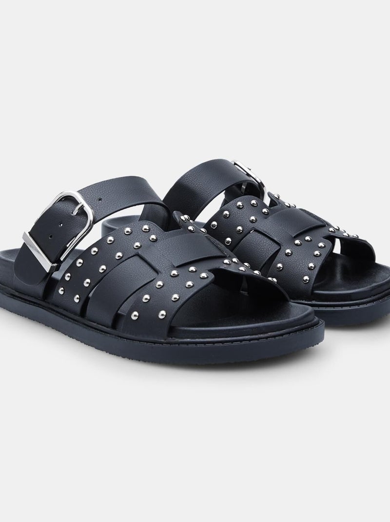 Mini Sandales cloutées  BATA RED LABEL Noir - Kiabi