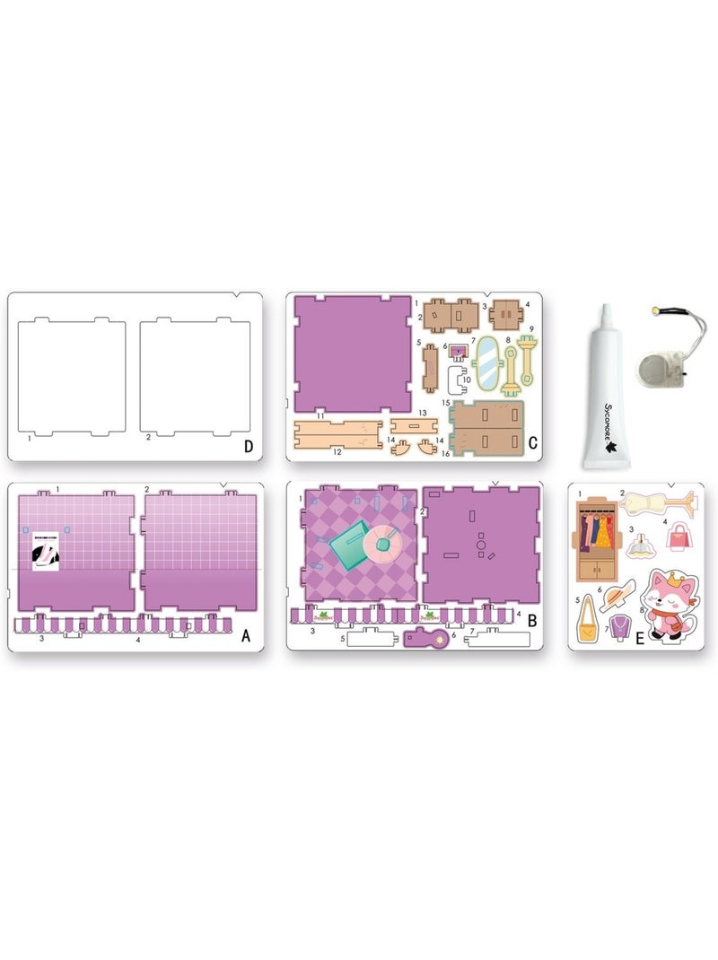 Mini scène à créer chibi box Violet - Kiabi