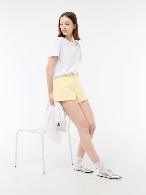 Mini-short en twill - Kiabi