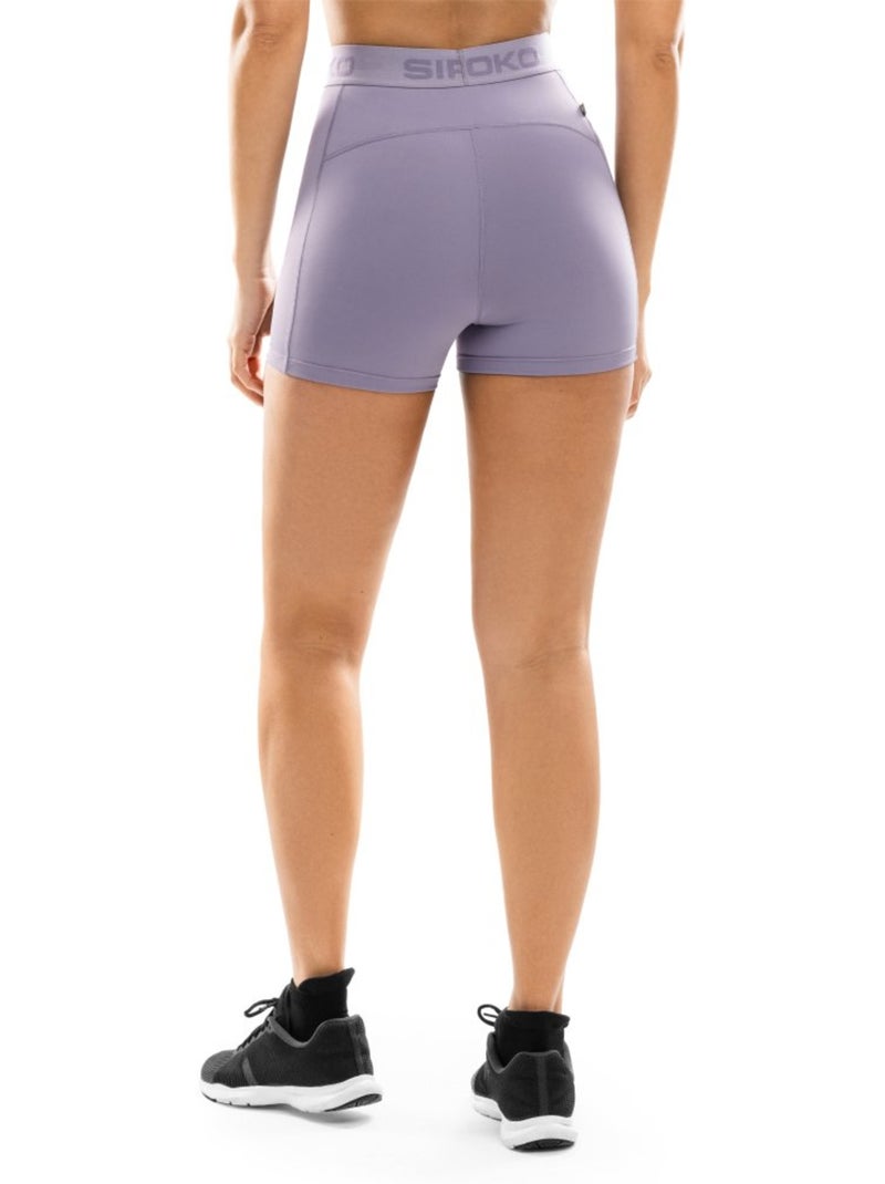 Mini short fitness femme fitness femme eyre Violet - Kiabi