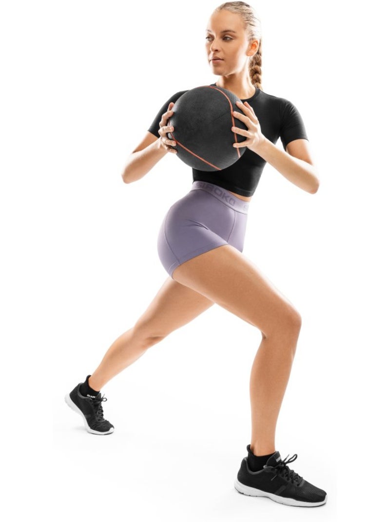 Mini short fitness femme fitness femme eyre Violet - Kiabi