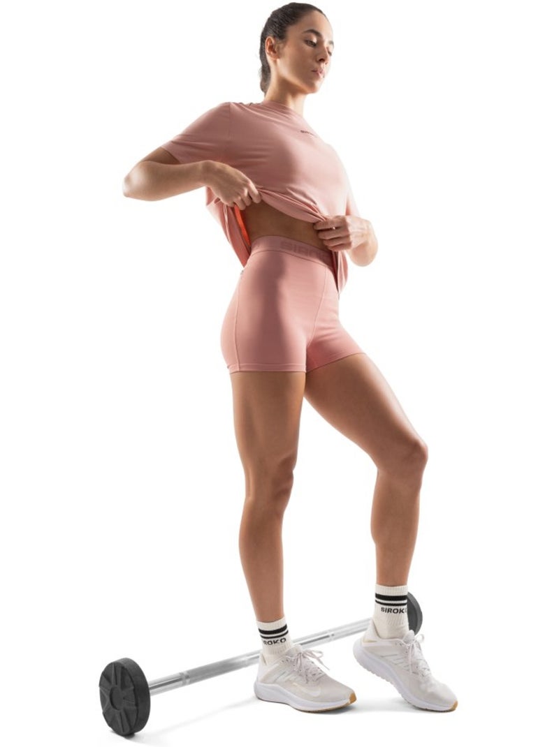 Mini short fitness femme fitness femme hutt Corail - Kiabi