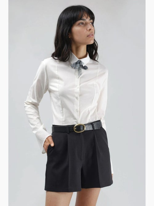 Mini-short taille haute à jambes larges hiccup - Kiabi