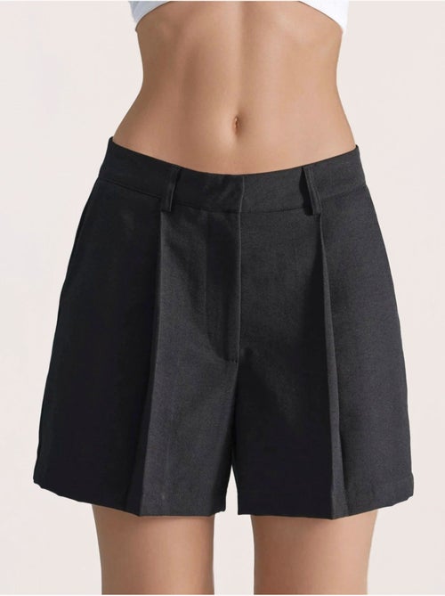 mini-short taille haute à jambes larges - Kiabi