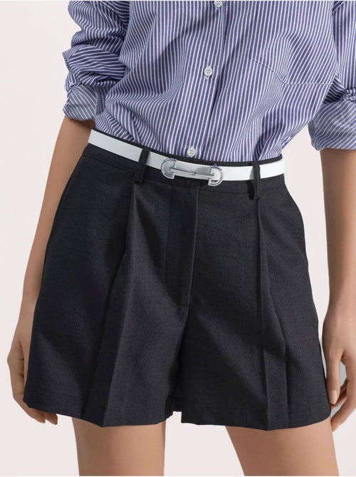 mini-short taille haute à jambes larges - Kiabi