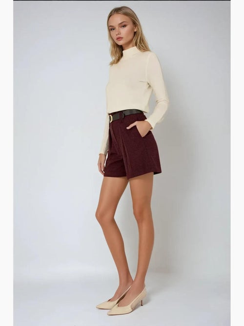 Mini short taille haute hiccup - Kiabi Mini short taille haute hiccup - Kiabi