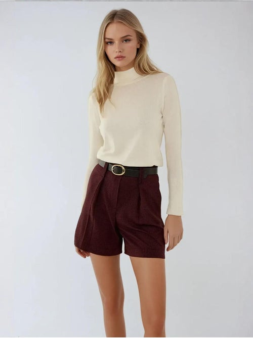 Mini short taille haute - Kiabi