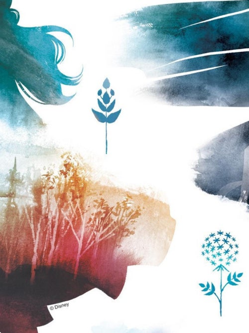 Mini Stickers Disney - La Reine des Neiges 2 - modèle nature magique - 30 CM x 30 CM - Kiabi