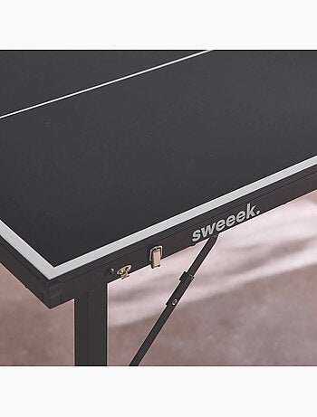 Mini table de ping pong intérieure pliante avec 2 raquettes et 3 balles