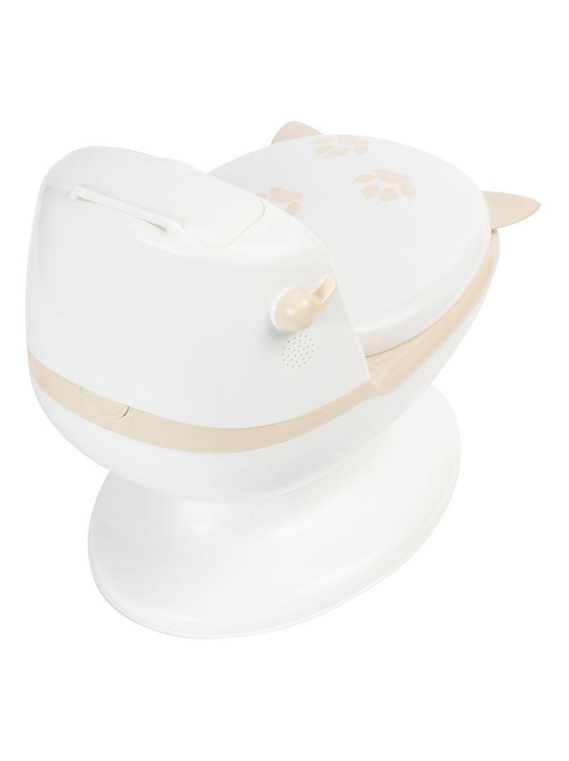 Mini toilette Renard, pot avec bruit de chasse d'eau Blanc Beige - Kiabi