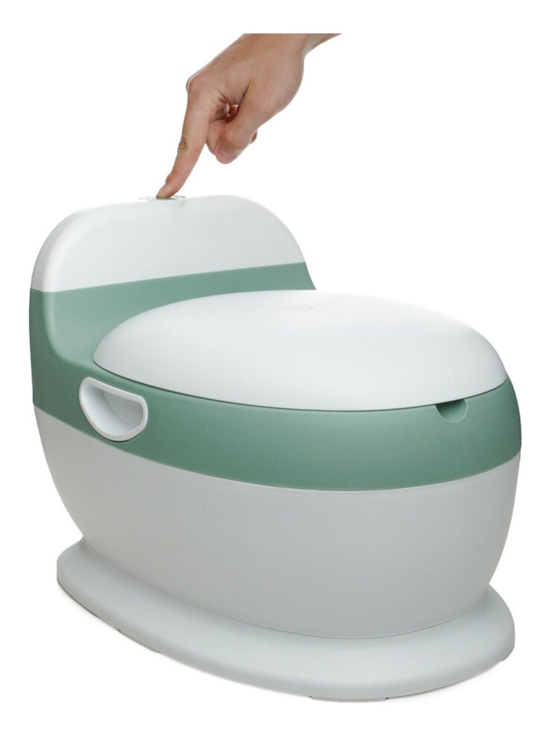 MINI TOILETTES VERT SAUGE avec bruit de chasse d'eau Vert - Kiabi