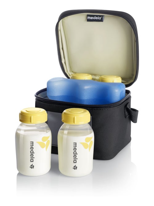 Mini vanity isotherme Medela Cooler Bag - Sac de transport avec bloc réfrigérant et 4 biberons - Kiabi