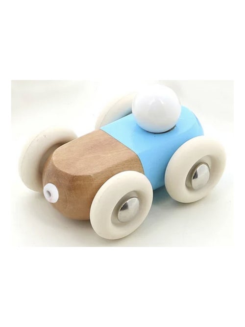 Mini voiture en bois Moit-moit bleue - Kiabi