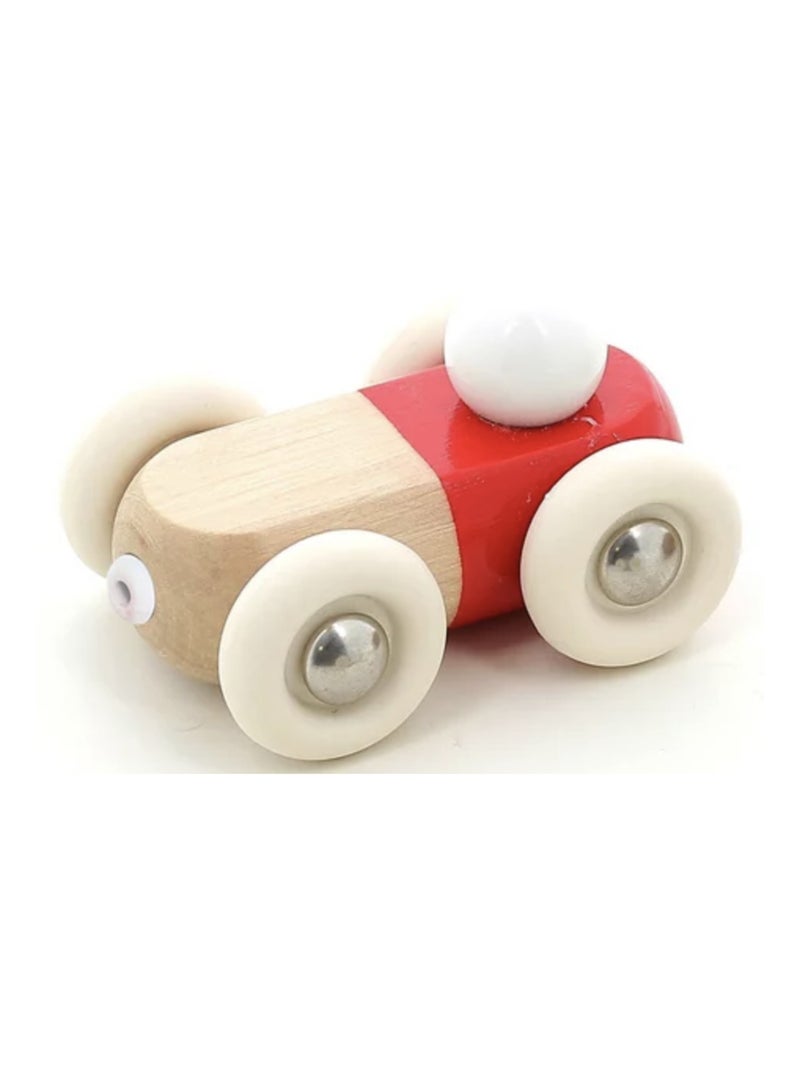 Mini voiture en bois Moit-moit rouge Rouge - Kiabi