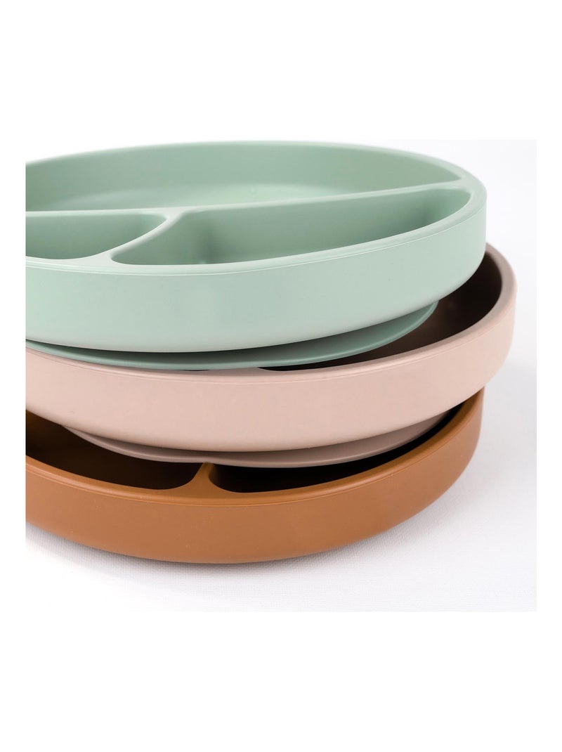 Minikoioi | assiette bébé à ventouse en silicone Vert - Kiabi