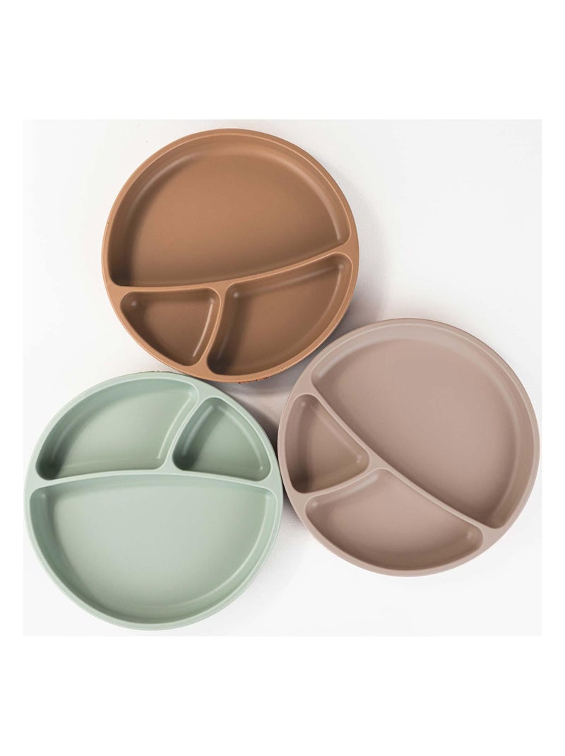 Minikoioi | assiette bébé à ventouse en silicone Vert - Kiabi