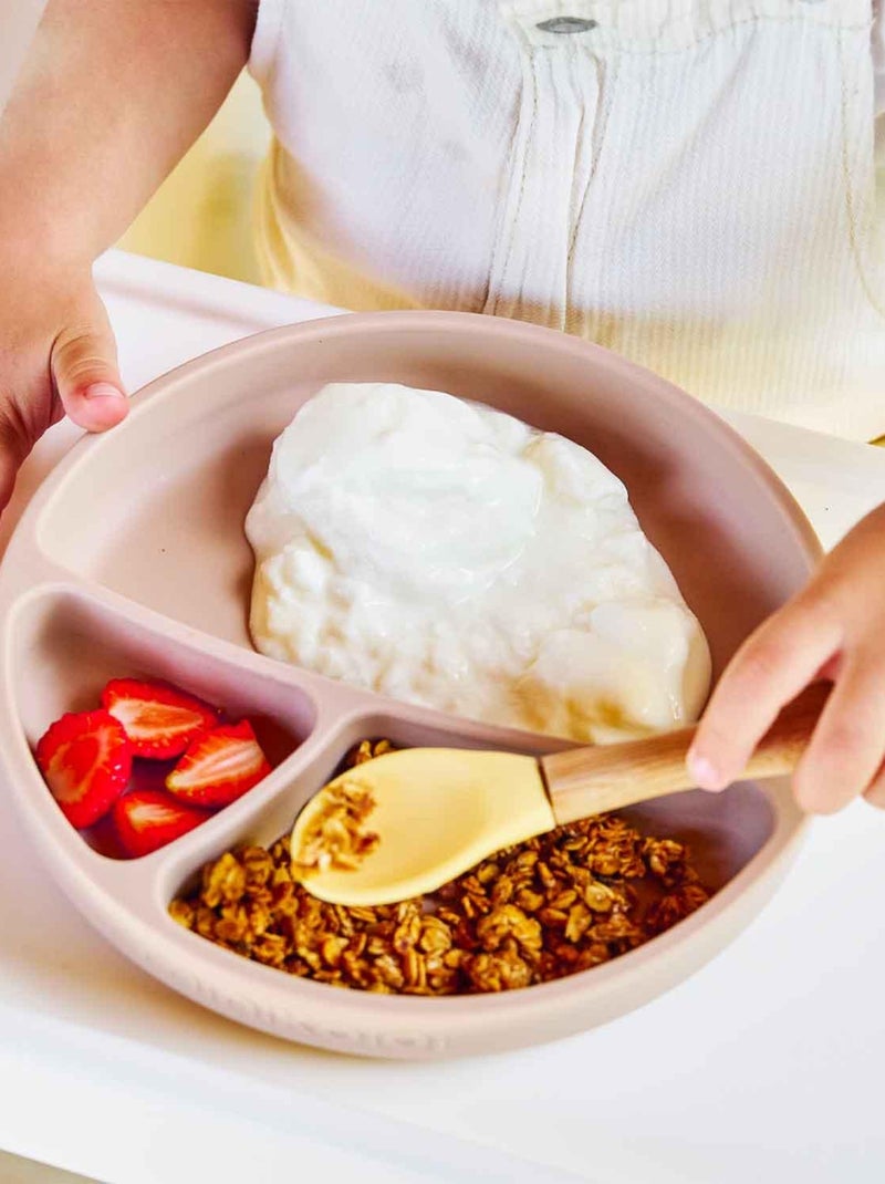 Minikoioi | assiette bébé à ventouse en silicone Vert - Kiabi
