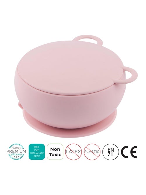 Minikoioi | Bol bébé avec ventouse et couvercle en silicone - Kiabi