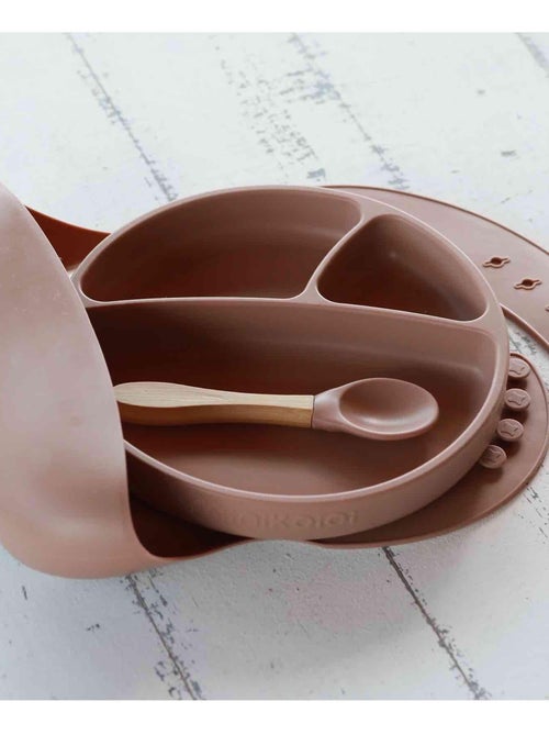Minikoioi | Coffret repas comme un grand Assiette Cuillère Bavoir - Kiabi
